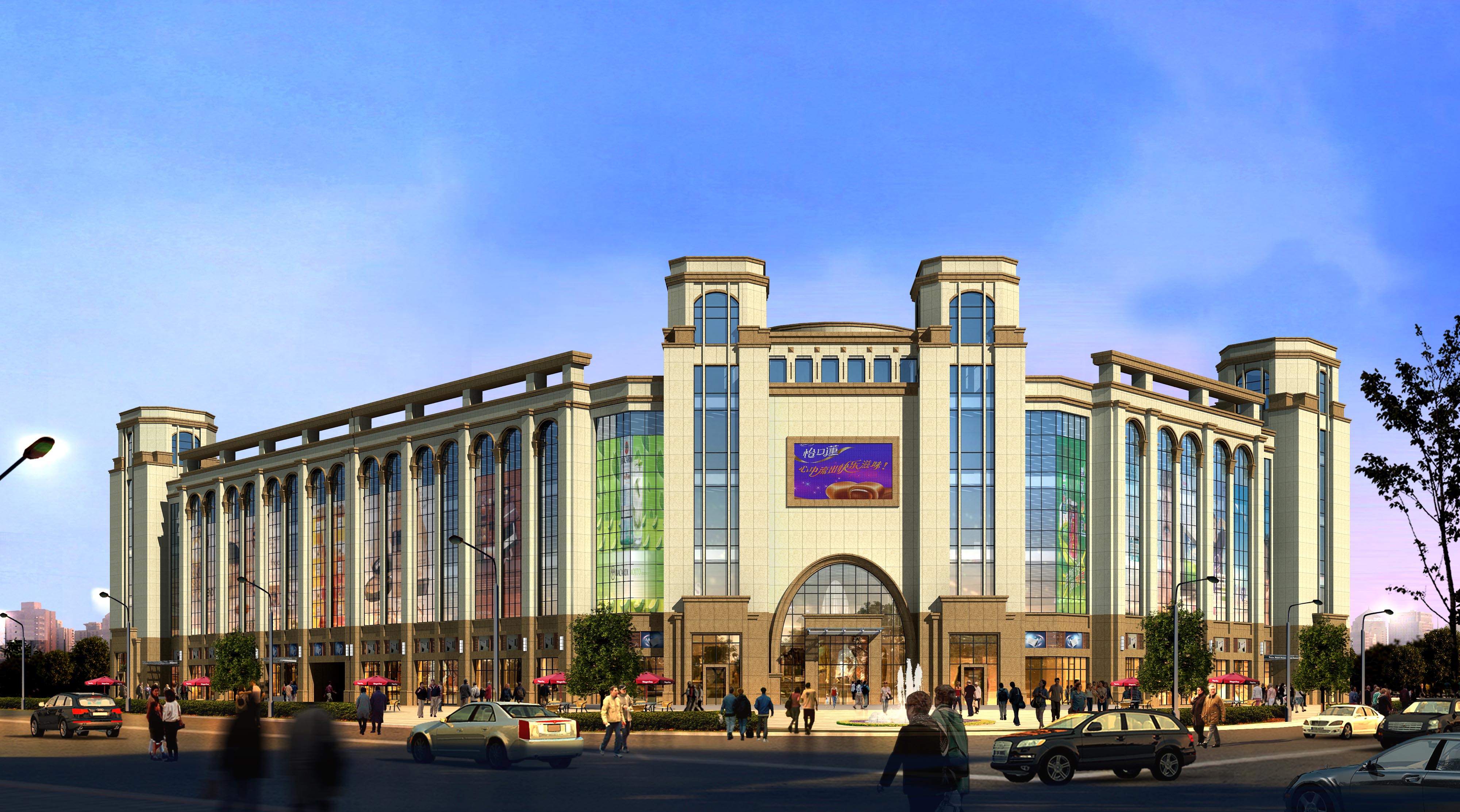 無錫市胡埭鎮(zhèn)商業(yè)用房石材幕墻工程